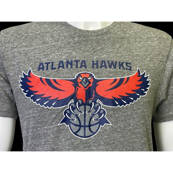 Adidas Atlanta Hawks NBA Basketball Gray Graphic T-Shirt Men's Size Medium - Picture 8 of 9